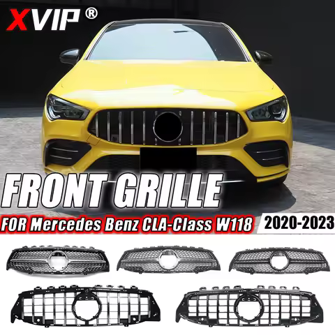 XVIP Diamonds Style Front Bumper Grille For Mercedes Benz CLA-Class W118 X/C118 2020-2023 CLA180 CLA