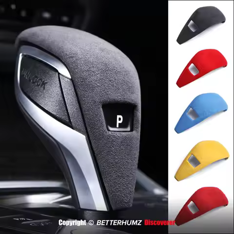 Make of Alcantara Wrap For BMW F40 G20 G28 325li 325i G23 G29 Z4 Car Gear Shift Knob Trim Sticker In