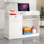 Cashier Counter Table Commercial Reception Wooden Desk Office Receptionist Convenience Store Bar Tab