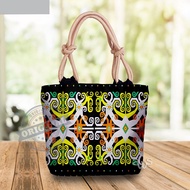 Hijab Tote Bag with Kalimantan Borneo Motif - Ideal for Muslim Women