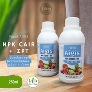 Pupuk NPK Cair AIGIS plus ZPT 250ml untuk akar, batang dan daun