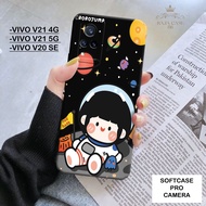 HP Vivo V21 4G Case Vivo V20 SE 5G/ - Rajacase - Vivo V21 4G casing 5G/ - Cartoon Softcase Motif - V