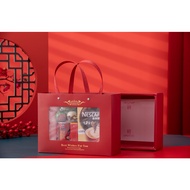 [Box + Bag] Glass Gift Box With Strap 23x7x17 cm - Transparent Door Gift Box