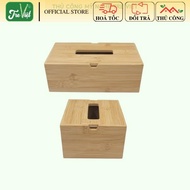Bamboo Tissue Box for Dining Table Decoration - Bamboo Tissue Box