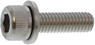 Fushin A00091100030010005 10.9CAP Screw, I=1, Nickel, 3 x 10, 1000 Pack