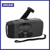 Norman Malthus Solar Radio Emergency Weather Radio Portable Solar Emergency Radio with Led Flashligh