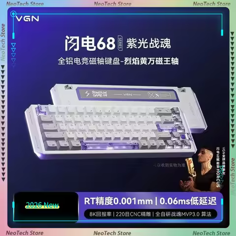 VGN Lightning 68 Flash 68 Magnetic Switch Keyboard Custom High-end Full Aluminum Custom Mechanical K