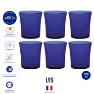 แก้วน้ำ Lys 210 ml สีน้ำเงิน Duralex Lys Sapphire Tumbler / เซต 6 ใบ
