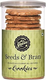 Hey Grain Seeds &amp; Bran Cookies (Flaxseed, Sunflower Seeds, Melon Seeds, Whole Grain Wheat Flour, Wheat Bran, Honey, Demerara Sugar, Canola Oil, Butter, Baking Powder)