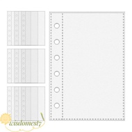 WISDOM Card Protector Sleeves, 6-Ring A7 A7 Binder Pages,  Binder Refill