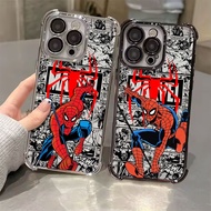 Marvel Spider Man Electroplated Case For Samsung A57 5G A37 A17 A07 TPU Clear Phone Casing Galaxy A5