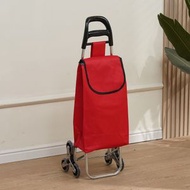 新升級六輪水晶輪爬樓購物車折疊便攜家用手拉車 折疊式購物車 買菜車 超市購物車 手推車 手拉車 輕便拉桿車 環保袋 野餐車 不銹鋼輪+雙重防漏