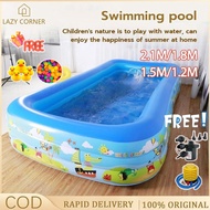 【READY STOCK】Inflatable Swimming Pool Kids Family Big Size Baby / Kids Pool Kolam Mandi Budak Murah 