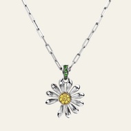 Kpop Idol BIGBANG G-DRAGON Same Style Metal Daisy Shaped Necklace Accessory, Necklace Length 50cm