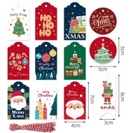 48pcs greeting card christmas gift tags merry christmas label