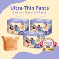 Nino Nana Ultra-Thin Diaper Pants Carton [Bundle of 3] | M (6–11kg) / L (9–14kg) / XL (12–18kg)