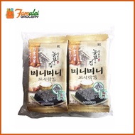 ∜ ➲ ◷ Kimnori Sambuja Korean Mini DoSiRak Gim Roasted Laver Seaweed 2gx10
