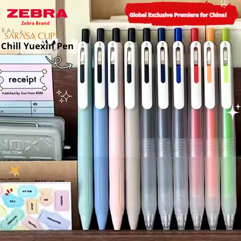 ​Zebra SARASA CLIP Gel Pen JJ118,0.5mm Retractable Black/Color Ink Pens Quick-Drying,Vibrant Colors 