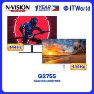 NVision G2755 - 27" 1920x1080 FHD / 144Hz / IPS / 1ms MPRT / Gaming Monitor itw
