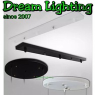 Dream Lighting / Fixture for 3 pendant light fixture / Base fixture / Round Base Long  Base