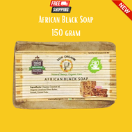 Authentic Organic African Black Soap Imported from Ghana( Free Soapbox ~ while stock last~ )