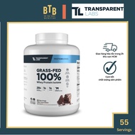Transparent Labs Grass-fed Whey Protein Isolate Protein Powder - 4lbs supports muscle gain