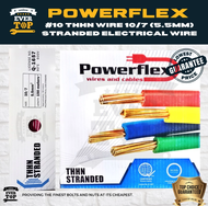 POWERFLEX THHN STRANDED CABLE WIRE #10 Stranded Electrical Wire 10/7 - 150 meters 5.5mm2 | EverTop O