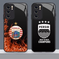 N-65 Persib HD Glass Casing for OPPO Reno 5F A74 A16S A52 A54S A16 A72 A94 A95 A92 Case