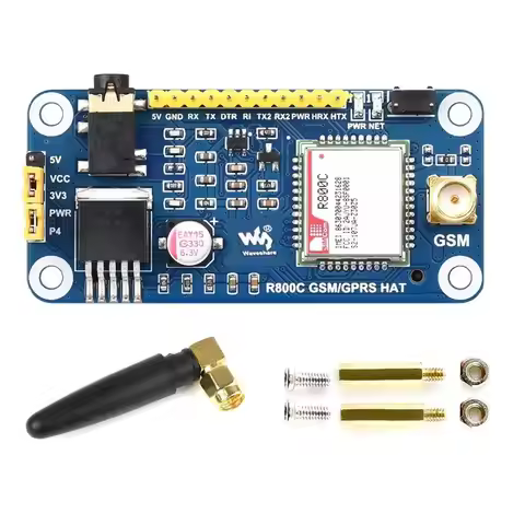 Waveshare For Raspberry Pi Zero 2 W 3 3B 4 5 Accessories Expansion Board 2G Network R800C GSM GPRS B
