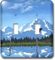 3dRose lsp_29657_2 Mount Mckinley Alaska Toggle Switch, Multicolor