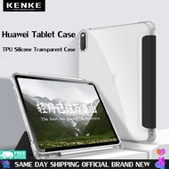 KENKE เคส HUAWEI พร้อมที่ใส่ดินสอเคส TPU นิ่มยืดหยุ่นได้สำหรับ Huawei M6 Mate Pad 10.8 Pro 11 2022 5G Pro 12.6 Matepad 10.4 Honor V8 Pro 12.1 matepad 11 2023 case Sleep/wake อัตโนมัติและโหมดตั้งดูได้หลายโหมดเคสอัจฉริยะ