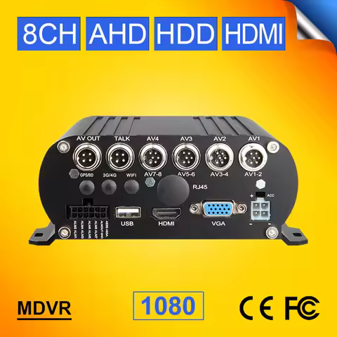 AHD 8CH Hard Disk Mobile DVR , H.264 Car DVR ,Cycle Recording MDVR,G-Sensor, Bus DVR ,Support 2T Har
