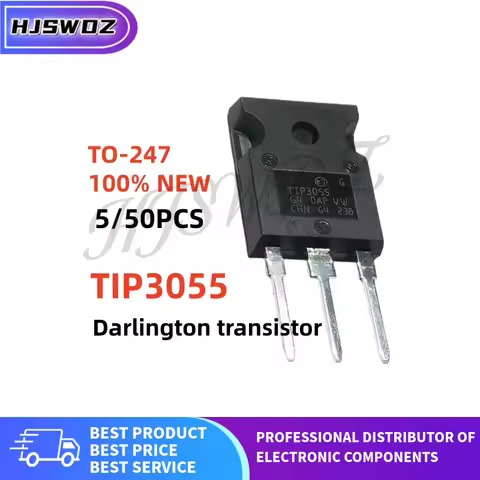 5pcs-50pcs 100% new TIP3055 TIP 3055 TO-247 Darlington power transistor