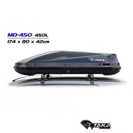 Roofbox TAKA Brand 450liter  Black Roof box With Roof Rack MERDEKA OFFER