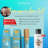 My Home Lab Shampoo Santan Damage & Hair Fall Set