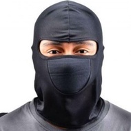 Masker Motor Black Masker BJ / Sarung Kepala Helm ninja Alpinestar skull cap spandex Buff / Masker M