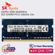 SK Hynix 8gb 4gb 1600mhz ddr3 memory laptop ram sodimm pc3 12800s 1.5v