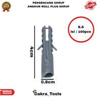 NYLON SCREW FASTENER WALL SCREW WALL STRENGTHENER CONCRETE BRICK WALL S8