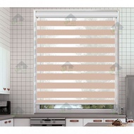 Modern Zebra Blinds| Blind Curtain|New Soft Sheer Curtain Roller Blinds Blackout No Drilling Office 
