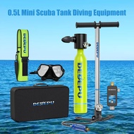 DEDEPU Scuba Tank Diving Equipment Underwater Diving Cylinder Inflator 0.5L Outdoor Oxygen Tank