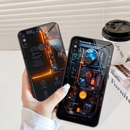 Xiaomi Redmi Note 5 / 5 Pro / Note 6 / 6 Pro / Note 7 / 7Pro / Mi 6X / Mi A2 Glass Case Beautiful Machine Engine