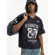 TEE JERSEY "RUNNING RABBIT 89" OVERSIZE STREETSTYLE UNISEX