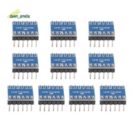 10Pcs 4 Channel IIC  Logic Level Converter Bi-Directional Module 3.3V to 5V Shifter for  (Pack of 10
