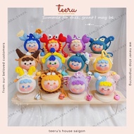 12 Zodiac Keychains, handmade wool keychains of 12 zodiac signs - Crochet Teeru's House
