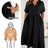 Plus Size Women's Black And White Pleated Fashion Party Vacation Dress Summer 1950s Vintage