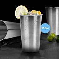 HOSPORT Korean Stainless Steel Single Wall Glass 500ml - H13