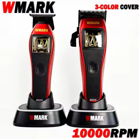 WMARK NG-X1 NG-XT1 Professional Hair Clipper High Speed 10000RPM DLC Blade 3-color Cover with Base S