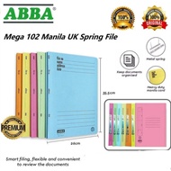 ( BEST & SAVE ) ABBA Mega 102 UK Manila Flat or Spring File 420gsm Pre Box 1X50's