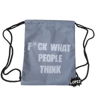 F*ck What People Think Mesh Bag Quotes Backpack Lopez Quote Backpack/