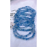 Natural Aquamarine Ring Bracelet